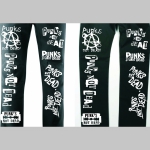Punks not Dead - Nohavice " ROCK " s motívom Pánske aj dámske, farba: čierna, stredne hrubý materiál 250g/m2 100%bavlna